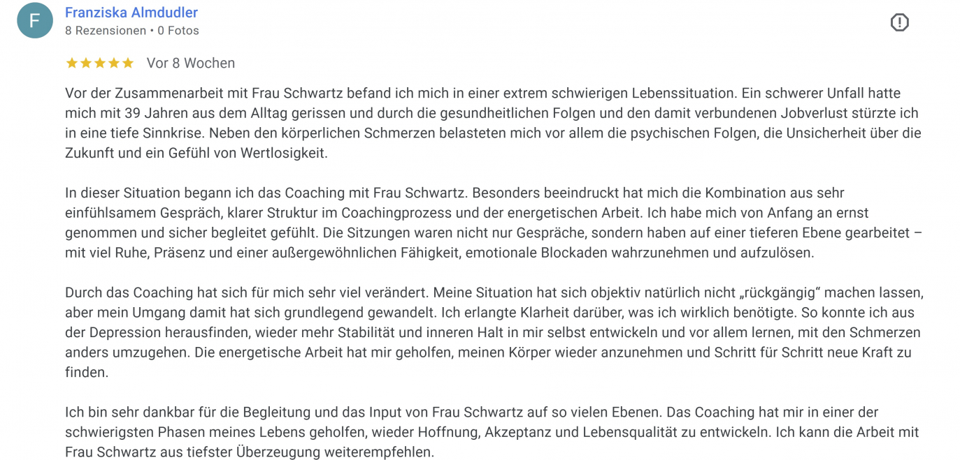 Testimonial Petra Schwartz