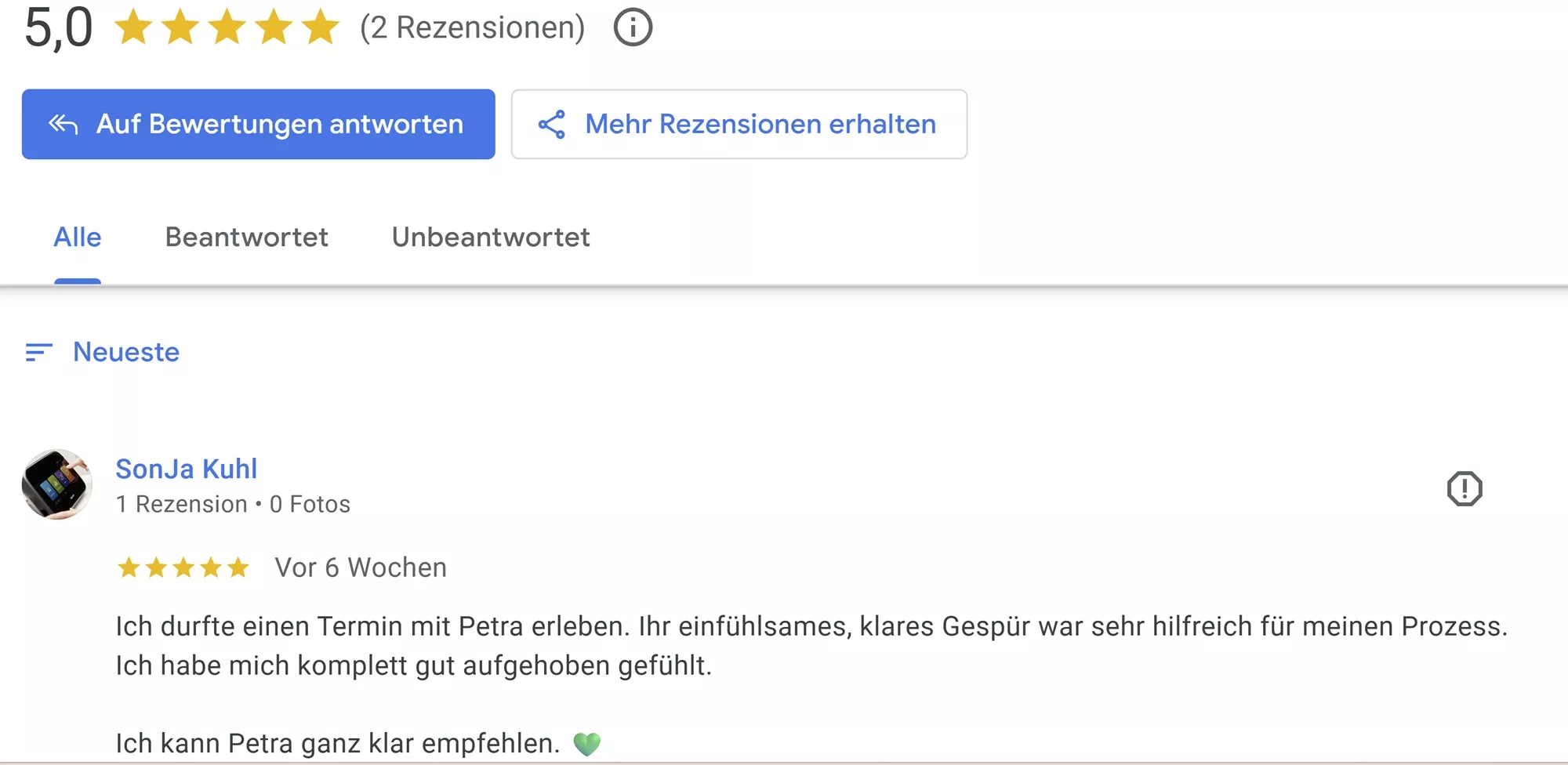 Testimonial Petra Schwartz
